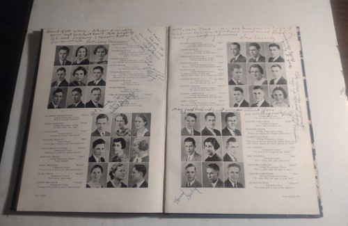Annuario vintage 1935 The Sheboygan High School Lake Breeze con firme. - Foto 8 di 11