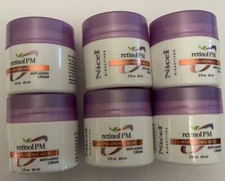 Lot of 6 Anti-Aging Night Cream Nicel Bioactives Retinol PM + HyaluronicAcid 2oz