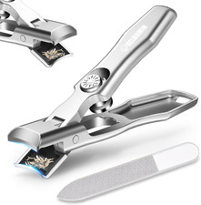 Lux German Grip Toe Nail Clippers for Seniors - Wide Jaw Opening, Ultra-Sharp an
