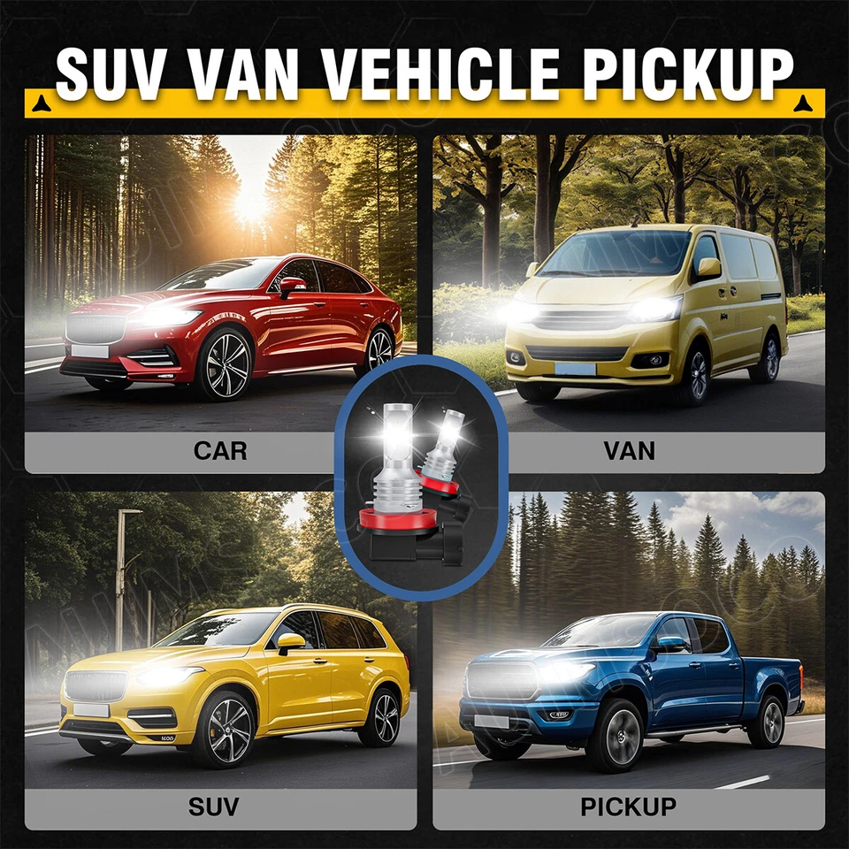 Faros LED para Porsche 911 2002 03 2004 2005 2006 2007 2008 2009 H7 H11 Foto 4 de 4