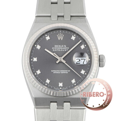 ete ロウ　両耳　ウェーブ ROLEX Datejust Oyster Quartz 17014G E number men's watch