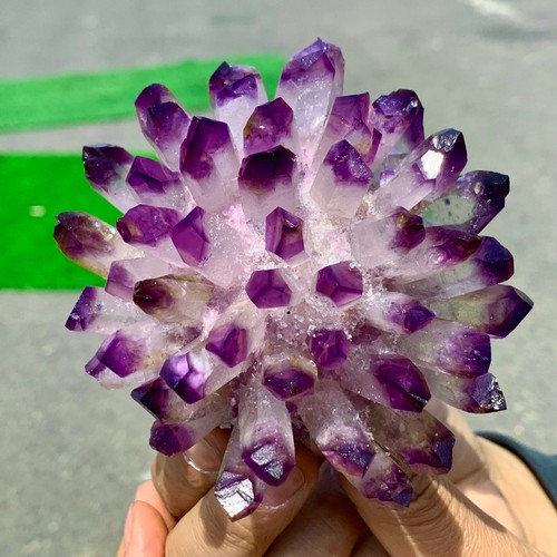 355G New Find purple PhantomQuartz Crystal Cluster MineralSpecimen - 第 2/24 張圖片
