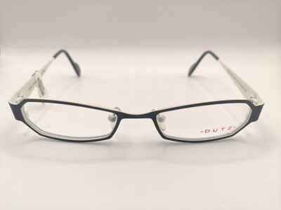 Dutz eyewear the Netherlands Brille DZ237 95 neu eckig schw/weiß 47/18 
