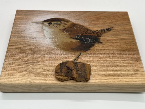 A limited edition Stencil Art from 2019-Jenny's Wren (New Price £50) + Free Gift - Picture 2 of 5