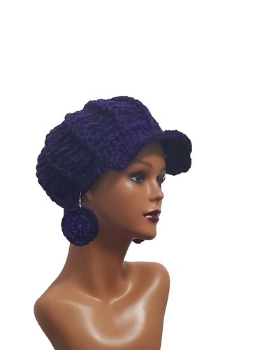 Aristacap Leather hat - newsboy hat - cap - handmade  display picture 3