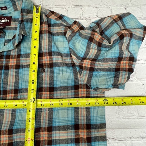 Alesbury Men Long Sleeve Flannel Button-Up Shirt Size XL X-Large Tall M185 -3 - Picture 4 of 17
