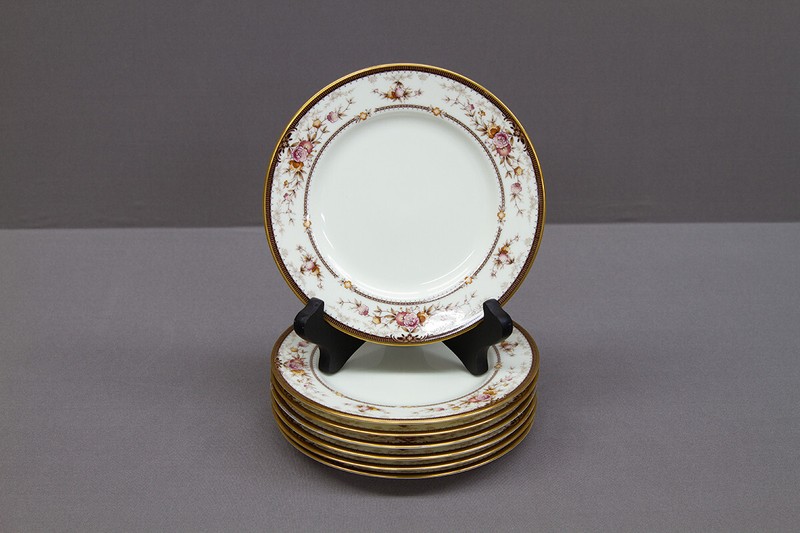 Noritake Brently 6 Bread & Butter Bone China Plates Excellent Used Condition