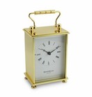 David Peterson Q/177 Flat Brass Carriage Clock with Quartz Movement