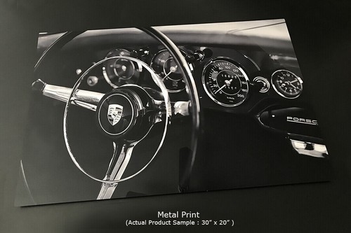 "Porsche Crest : Imprimerie Métal-Galerie Toile-FujiFilm Affiche Photo LRG 40" x 30" - Photo 6 sur 50