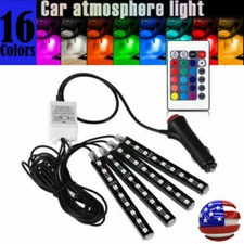Car LED Interior Decor Neon Atmosphere Light Strip With Music Control  4x9 4x12