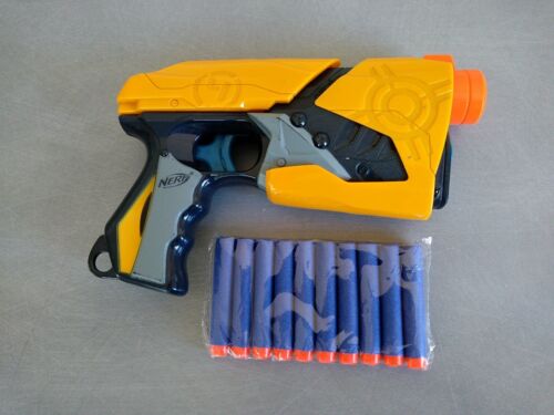 Pistola Nerf N-Strike Dart Tag Sharp Shot Blaster + 10 Dardos Nuevos - Imagen 9 de 9