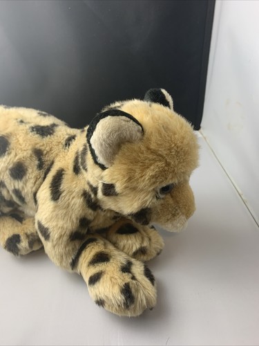 FAO Schwarz Baby Leopard Gepard Junges Plüsch Stofftier 16 Zoll lang bis Schwanz AI - Bild 6 von 11