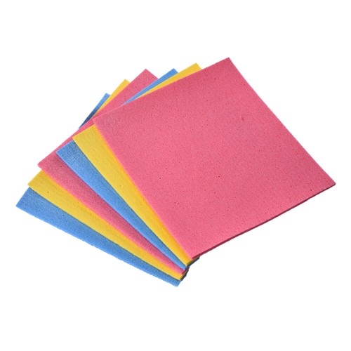 4 Pcs Cellulose Cloths Wood Pulp Cotton Rag Nurse Dish Sponges for Washing up