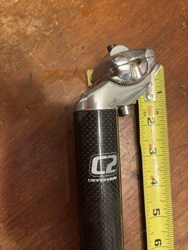 Cannondale Aluminum C2 Seatpost 31.6 300mm Seat Post Ltwt Offset Nice See - Picture 11 of 12