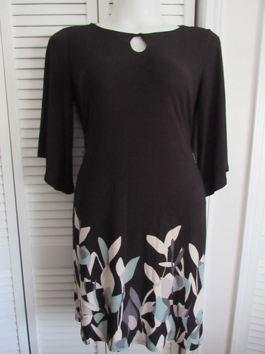 Dana Buchman Bell Sleeve Dress Size L NWTS - Picture 2 of 8