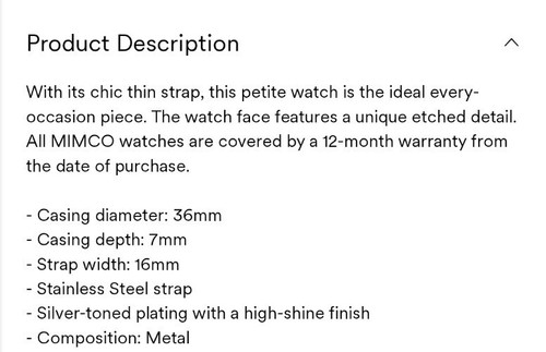 MIMCO WOMENS CALIBRATE TIMEPEACE Round Watch ❤ New w/ Box IN SILVER TONE ❤❤ - Picture 4 of 10