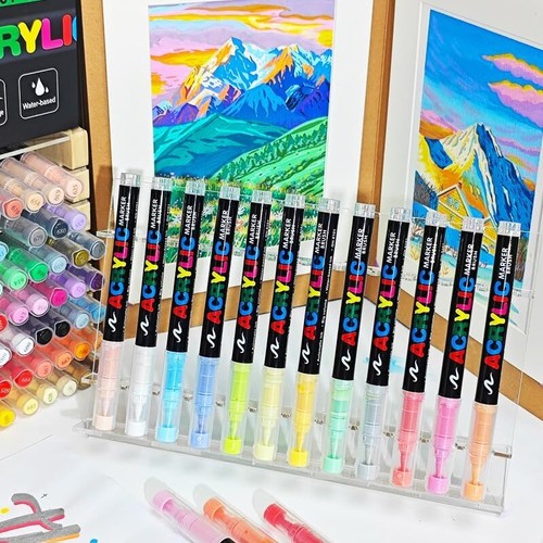 Straight Liquid Acrylic Marker Markers for Coloring Books Water-Based Valentines - Picture 17 of 56
