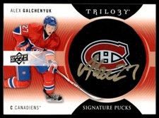 2013-14 Upper Deck Trilogy Signature Pucks Alex Galchenyuk Auto #SP-AG