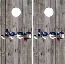 Jeep Cornhole Wraps Vinyl Board Decals Bean Bag Toss Game Sticker