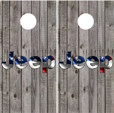Jeep Cornhole Wraps Vinyl Board Decals Bean Bag Toss Game Sticker