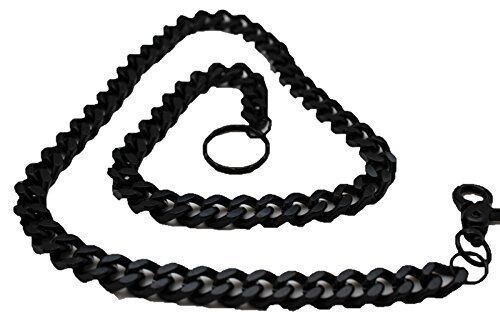 Herren Biker Stil schwarz Metall Geldbörse Kette Jeans Punk Schlüsselanhänger Fahrer Trucker - Bild 3 von 12