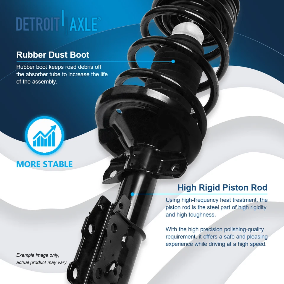 Apoios de suspensão dianteiros + amortecedores traseiros + barras oscilantes de 300 mm para 2003 - 2007 Saturn Ion - Imagem 4 de 4