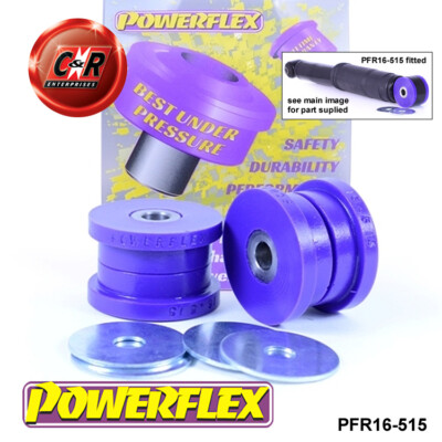 Powerflex RR Stoßdämpfer Oberteil Mnt Buchsen für Fiat 500 + Abarth 07on