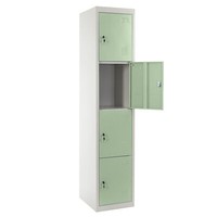 Spind Boston T163, Wertfachschrank SchließFach, Metall 180X38X45Cm, GrüN