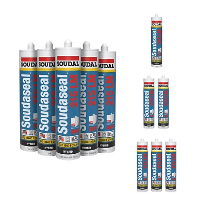 Soudal Airtight Silicone Sealant Low Mod Hybrid Polymer Soudaseal SWS Paintable
