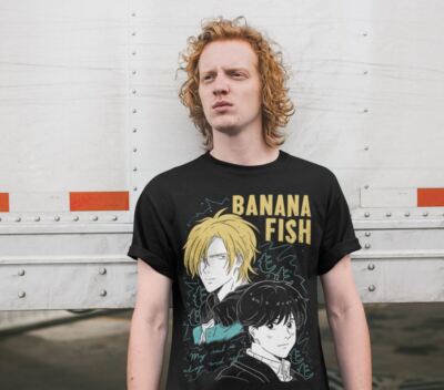 Banana Fish T-shirt Ash Lynx Eiji Okumura Card Anime New Shirt All