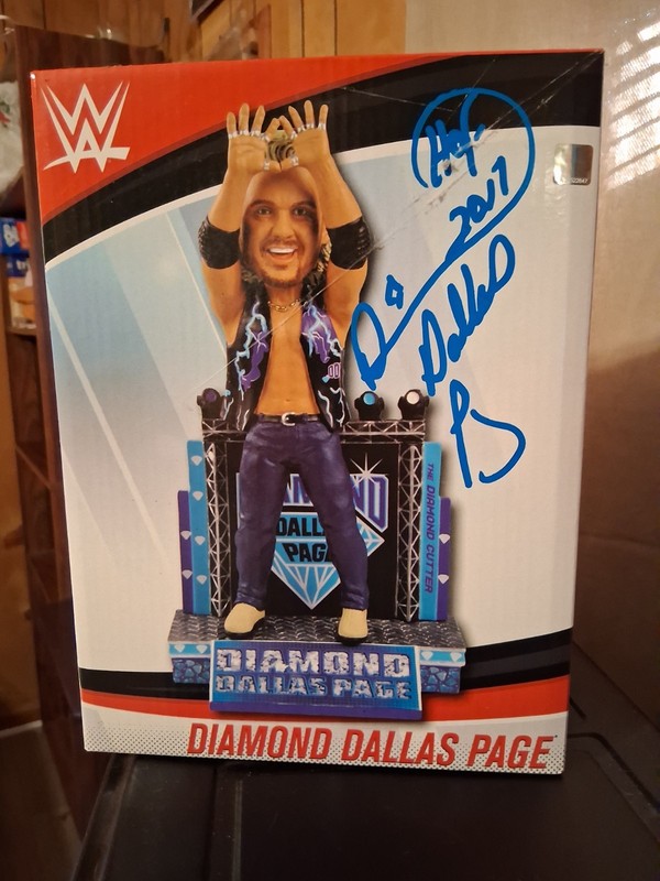 WWE Diamond Dallas Page Bobblehead statue by Foco USA signed by DDP