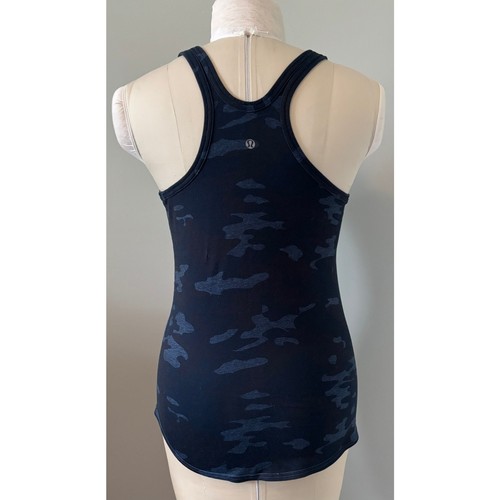Canotta donna Lululemon blu mimetica racerback taglia 8 - Foto 2 di 2