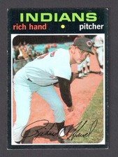 1971 Topps Baseball Card Rich Hand #24 Cleveland Indians