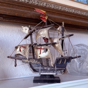 Decorative Collectible Model Ships Nina Pinta Santa Maria Multi-Color