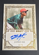 JI-HWAN BAE 2020 LEAF ULTIMATE DRAFT AUTOGRAPH BRONZE AUTO /75