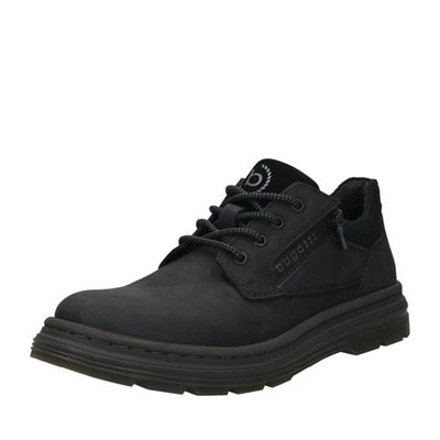 Bugatti Men's Black Leather Ankle Boots Casual Fashion 321AUC0112001000
