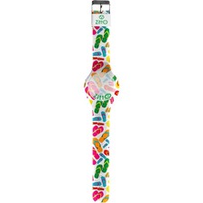 Orologio ZITTO MINI CARAIBY Flip Flops Silicone Colorato 36mm NEW Estate
