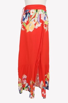 Maaji Damen Rock Gr. 38 (M) Rot NEU Rock Wickelrock Skirt