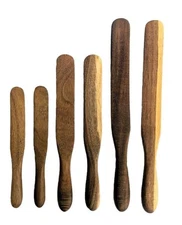 Mad Hungry® 6-PIECE ACADIA WOOD SKINNY SPURTLE SET - 2 each 7"  8.5"   10.5"
