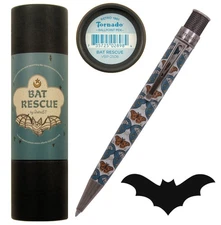 Retro 51 Bat Rescue Twist Action Ballpoint #VBP-2508 / Stonewashed Pewter Trim