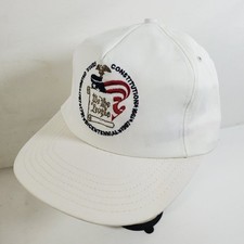 Patriotic Hat Men's White Bicentennial We The People Adjustable USA