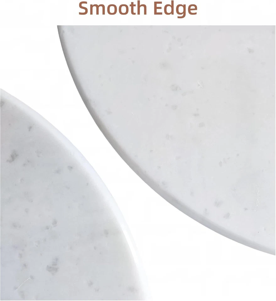 Estante de ducha esquinero de mármol blanco, 9 pulgadas 9 pulgadas x 9 x 0,67  Foto 3 de 4