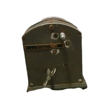 VINTAGE J.H. BUNNELL &AMP; CO MECHANICAL TICKER TAPE WINDER- CLOCKWORK STEAMPUNK