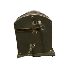 VINTAGE J.H. BUNNELL &AMP; CO MECHANICAL TICKER TAPE WINDER- CLOCKWORK STEAMPUNK