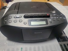 Sony CFD-S70 Portable CD Cassette AM/FM Radio Boombox w/Power Cord - Near Mint