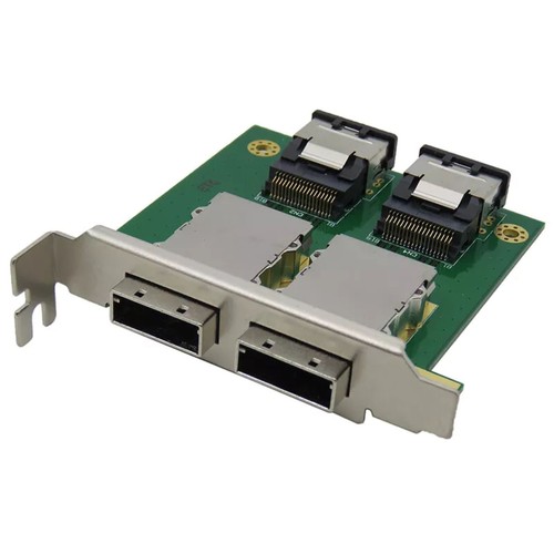 6Gb/s SFF-8087 to 2 Port External HD SFF-8088 PCI Mini SAS Card Female Adapter - Picture 6 of 9