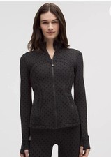 Lululemon Define Jacket Nulu Flocked Polka Dot. Size 4 NWT.