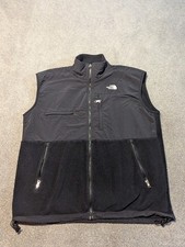 Vintage North Face Vest Mens XL Black Denali Fleece Hiking Outdoor