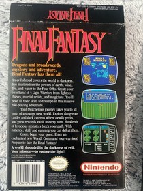 Final Fantasy (Nintendo NES, 1990) Clean Box & Cartridge Collection Worthy