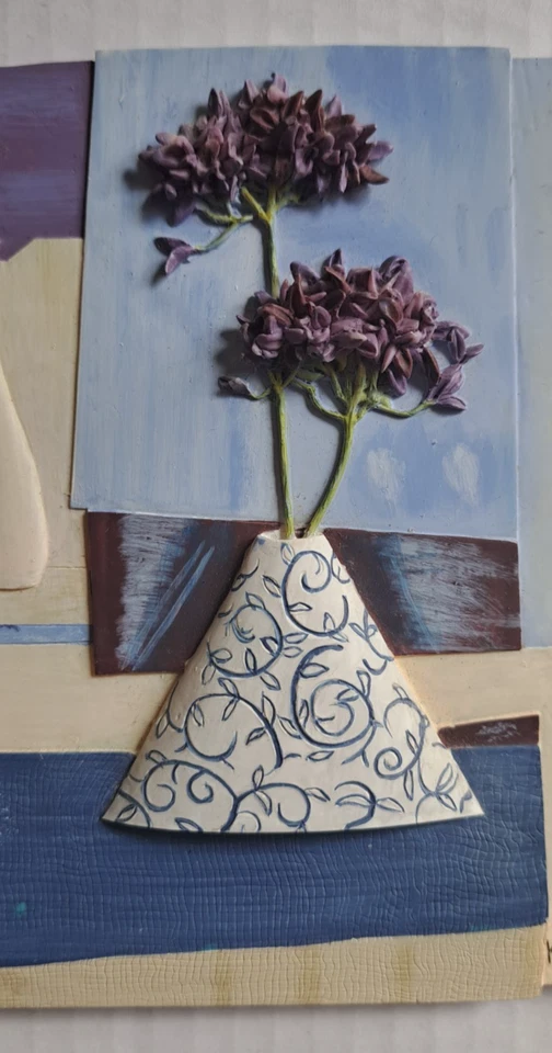 KATHRYN WHITE RESIN WALL ART PLAQUE 5X5 INCHES - Image 3 of 4